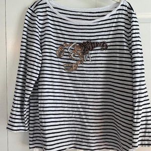 Talbots Lobster Tee Large